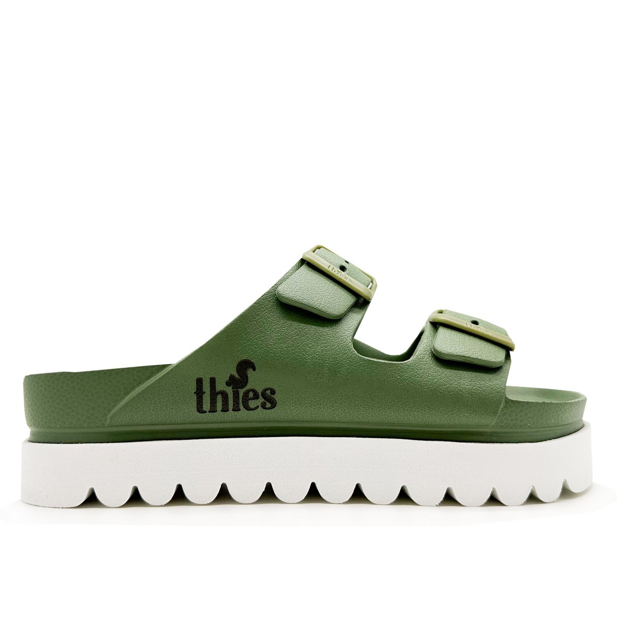 thies 1856 ® Ecofoam Plateau Sandal vegan khaki
