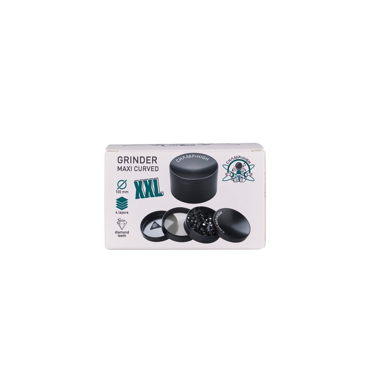 Slijpmachine, Maxi Gebogen, XXL, 4 Delig, 100mm, Diamanttanden, Donkerblauw