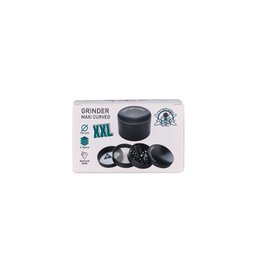 Grinder, Maxi Curved, XXL, 4 Parties, 100mm, Dents Diamants, Bleu Foncé