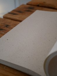 Graspapier Notizbuch Berge und Rad
