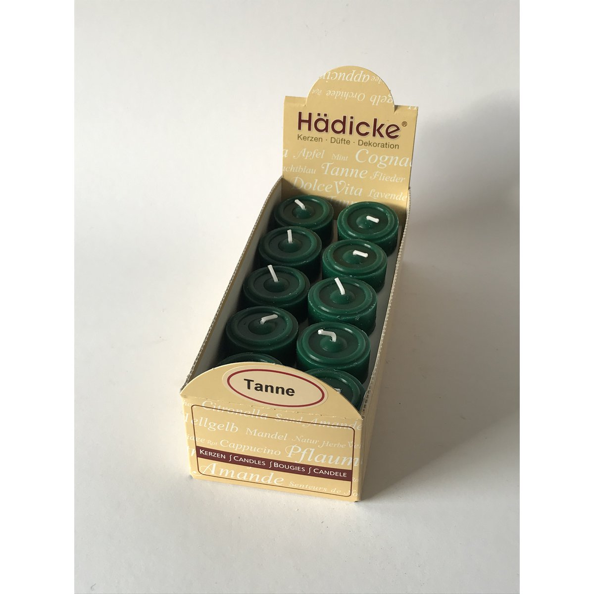 Scented tea light fir, 20 pcs / box