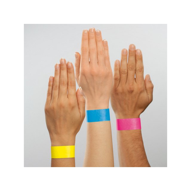 Fasce per eventi Sigel super soft 255x25mm rosa fluo 120pz. comprese le etichette