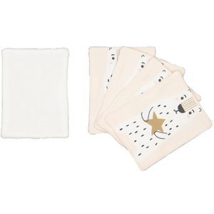 Set van 5 wasbare doekjes