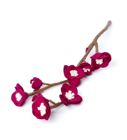 Cherry blossom large aubergine