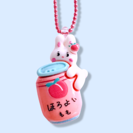 Pop Cutie Peach Juice Bunny Kinderhalskette