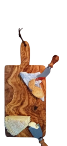 Rectangular Cutting Board with handle - Olive wood