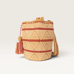 Geometric crossbody L | Caramel