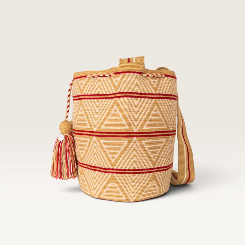 Geometric crossbody L | Caramel
