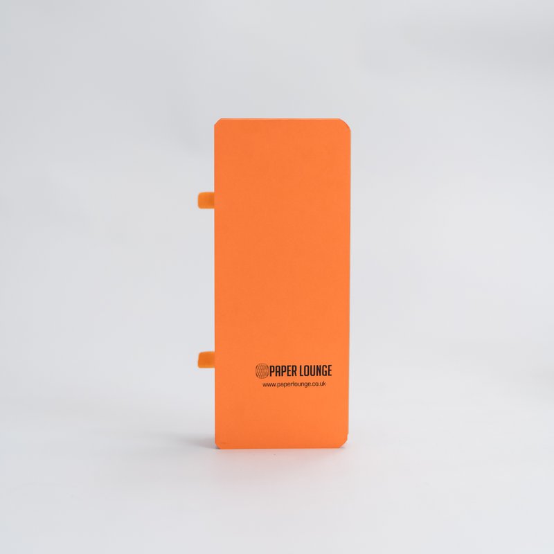 Sgabello in carta a fisarmonica - arancione
