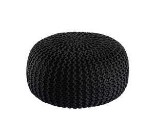 Pouf PREMIUM ø45cm stool knitted pouf indoor patio pool garden sustainable