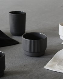 Cappuccino mug Column | dark grey