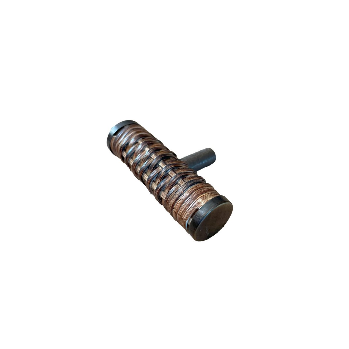 Cupboard button rattan dark brown