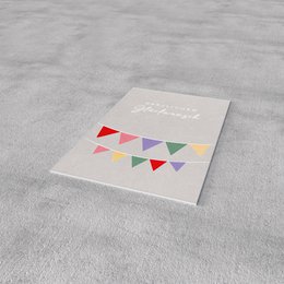 Midi card - garland congratulations - No. 139