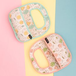 PACK 2 BAVOIR BÉBÉ ROSE ET VERT HF
