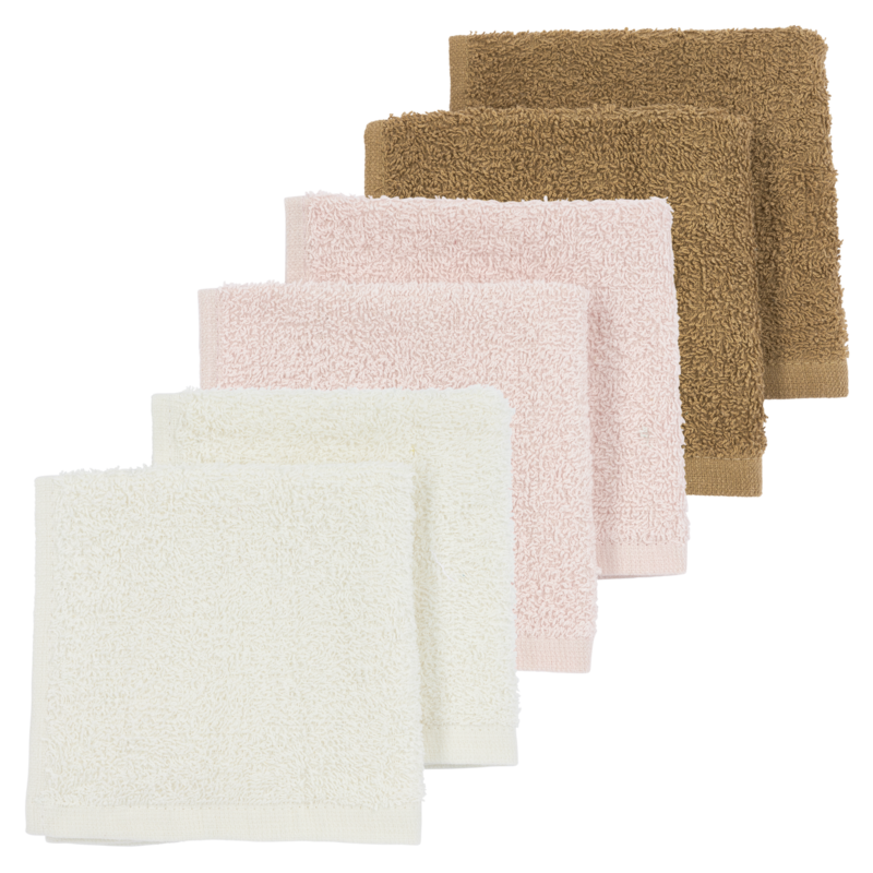 Mundtücher Terry Stoff ausweichen/weiches Rosa/Toffee