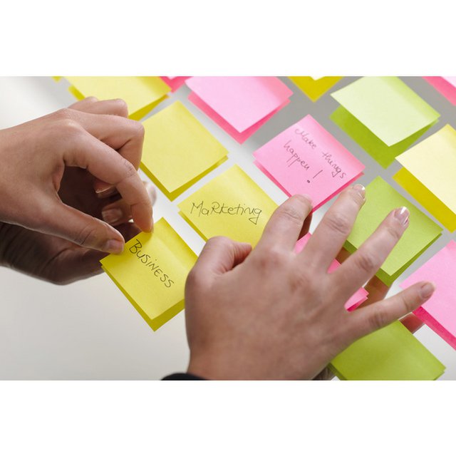 Info notes 75x75mm bright green green 80 sheet