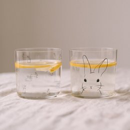 Drikkeglas kanin sort (PU = 4 stk.)