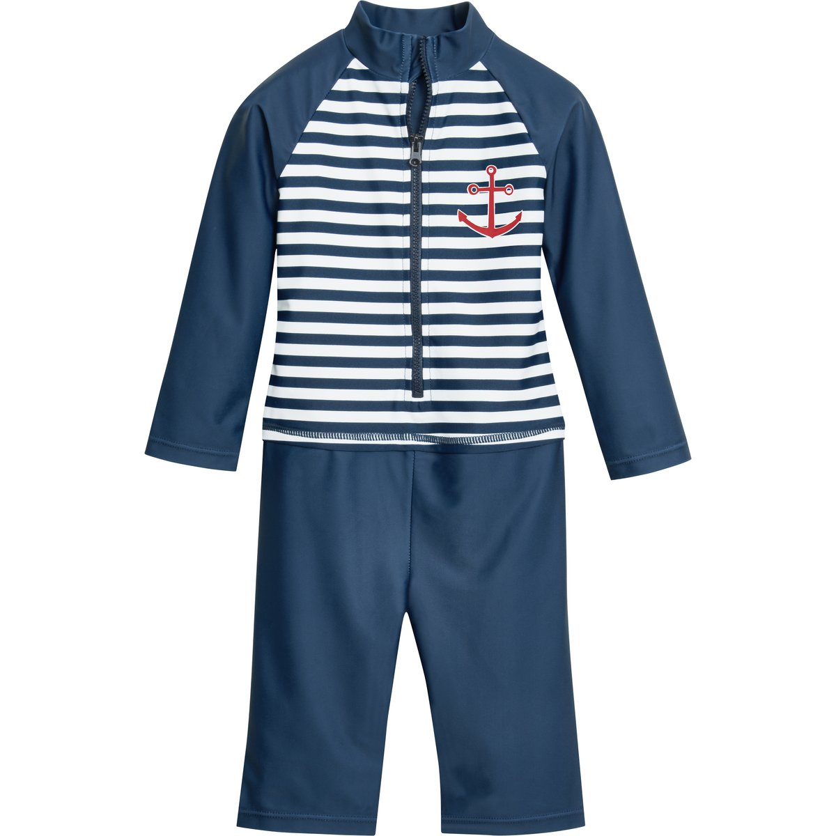 UV-Protection suit navy long sleeve - navy/white