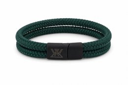 Touw armband 12mm - Caesar collectie | Editie zwart