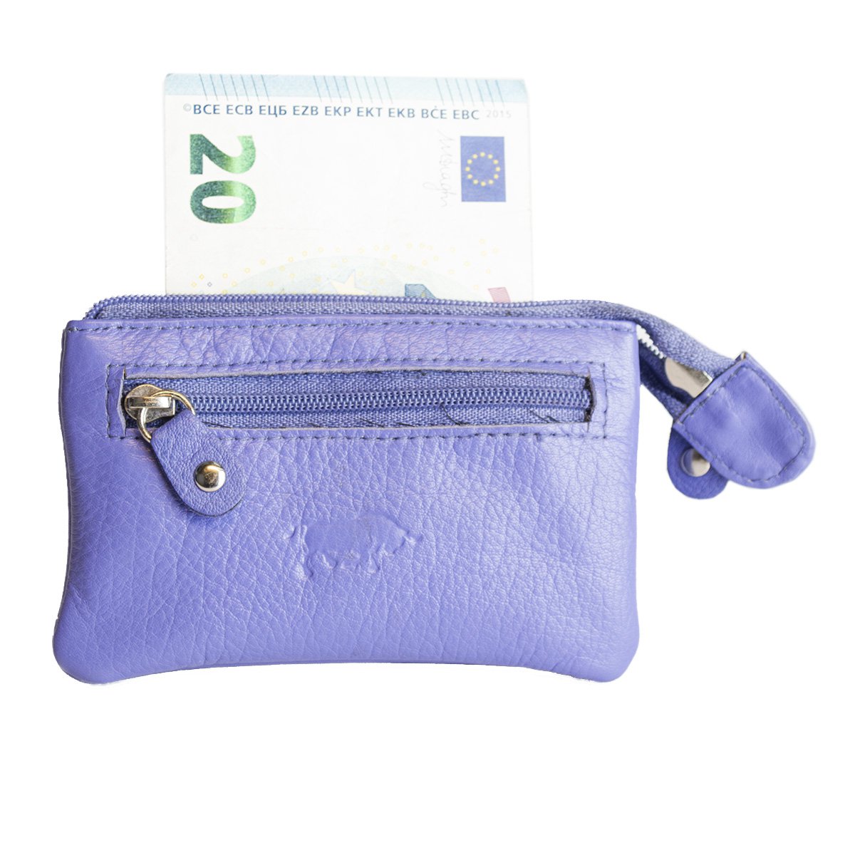 Portachiavi In 11 Colori - Portachiavi In Pelle - Con 2 Tasche Con Cerniera