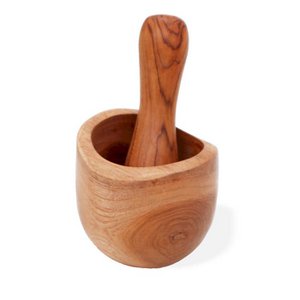 TPM-03-Ergo Teak Pestal & Morter Small