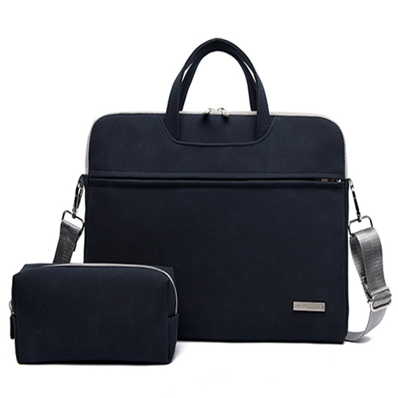 PU Leder Frauen Laptop Tasche Notebook Tragetasche Aktentasche Für Macbook Air 13,3 14 15,6 Zoll Männer Handtaschen Schulter Maus tasche