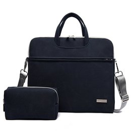 PU Leder Frauen Laptop Tasche Notebook Tragetasche Aktentasche Für Macbook Air 13,3 14 15,6 Zoll Männer Handtaschen Schulter Maus tasche