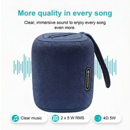 Altavoz Bluetooth portátil XB-009: negro, libertad inalámbrica y diseño práctico para el día a día