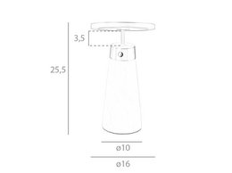 Lampe de table en marbre calacatta et acier poli doré