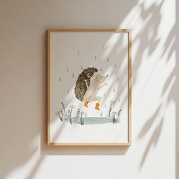 Art Print - Hedgehog | Dancing in the rain