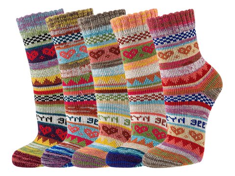 3 pairs of colorful cotton socks S Design