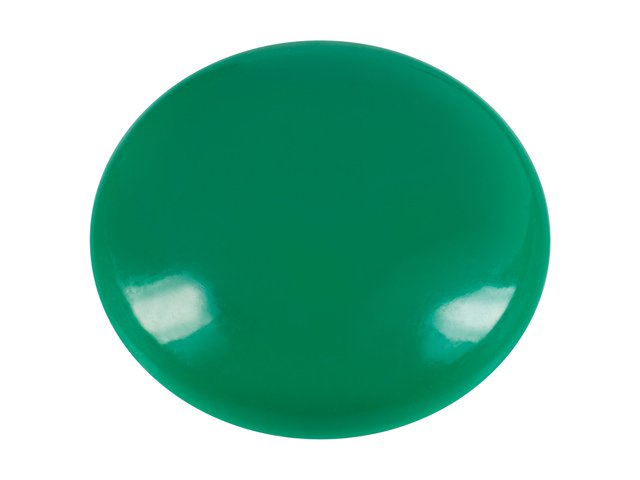 Magneet Westcott groen pak à 10st. Ø 25mmx11,8mm, 300g cap: 4-6 vel 80gr. papier