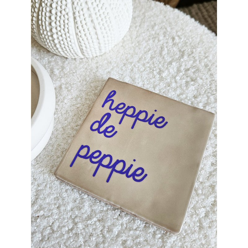 Tegeltje – Heppie de peppie