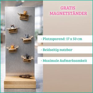 GRATIS Katzenmuddi magneetstandaard – vanaf 15 bestelde magneten