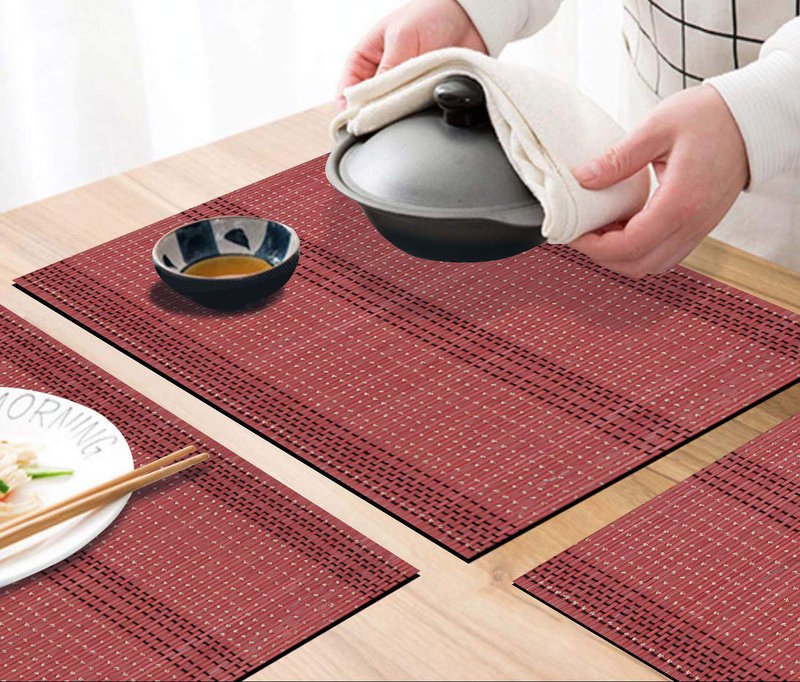 Placemats | Dining Table Heat Resistant Bamboo | 45x30cm