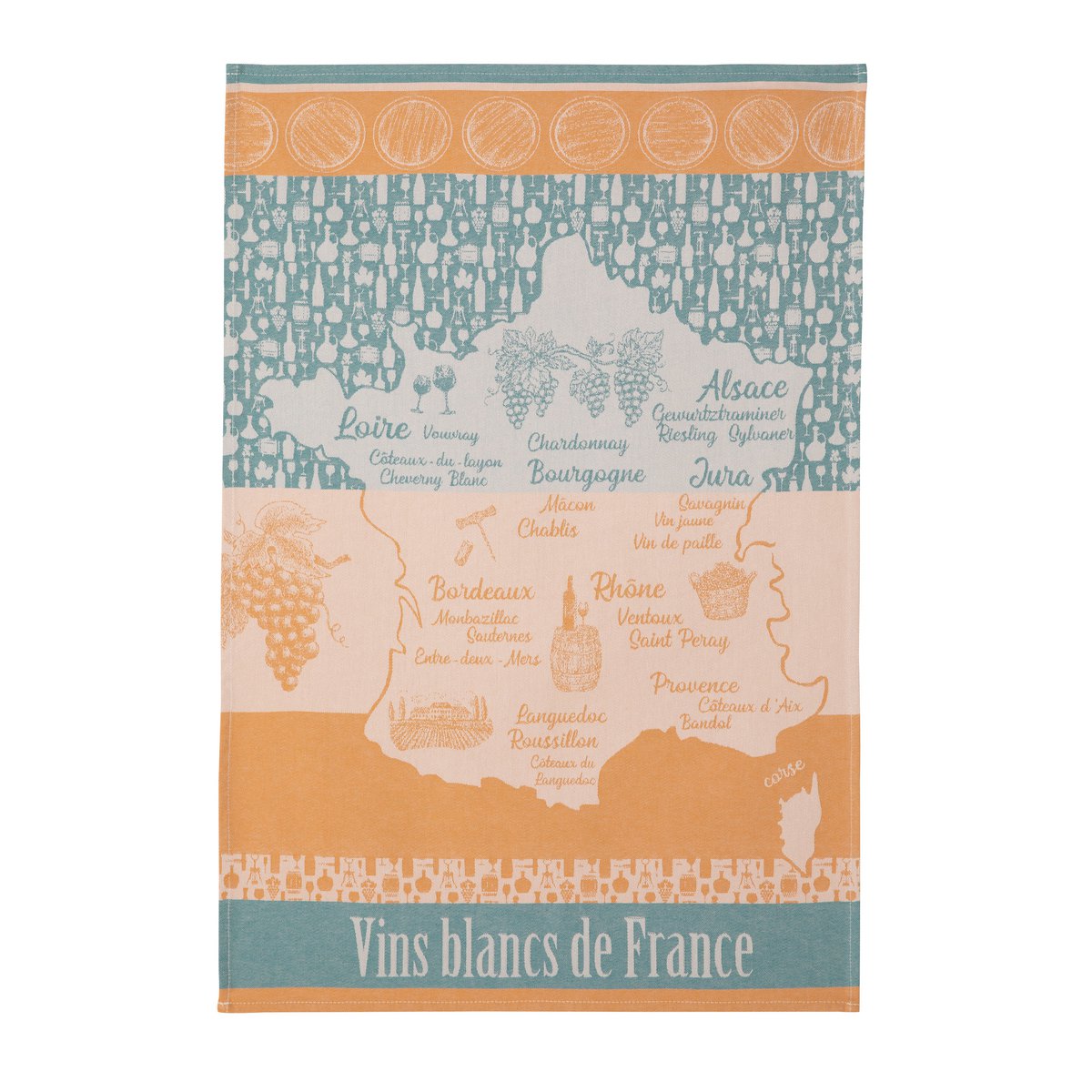 Tea Towel Vins Blanc de France