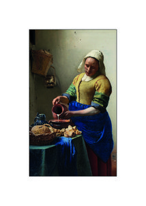 Cadeausticker Oude Meesters - het Melkmeisje van Vermeer (kunst) (50 stuks)