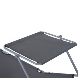  Sonnenliege klappbar Gartenliege mit Dach, Liegestuhl mit 4-Fach verstellbare Rückenlehne, wetterfeste Campingliege bis 120 kg belastbar, für Garten Strand Pool, Rot