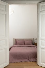 Woodrose Linen Duvet Cover set     