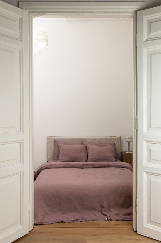 Woodrose Linen Duvet Cover set     