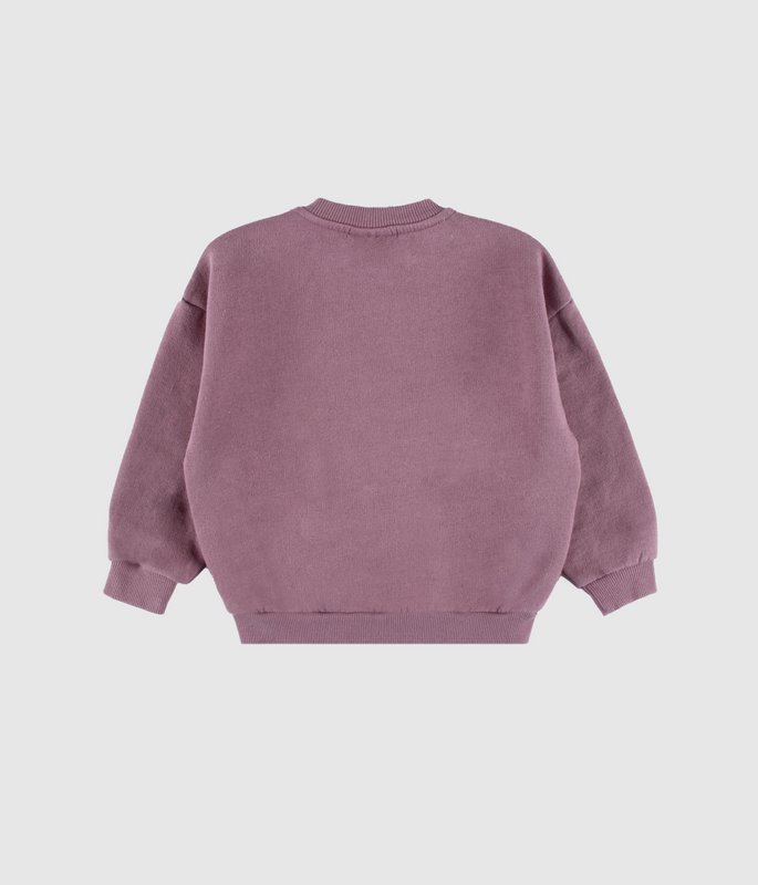 Embroidered Hearts Mauve Sweatshirt