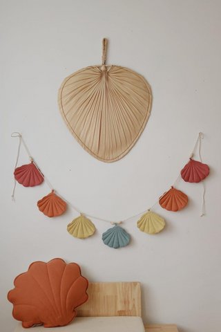 Leinengirlande „Sunset“ mit Muscheln