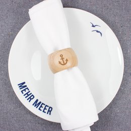 2 in 1 servetring en eierdopanker gemaakt van duurzaam beukenhout