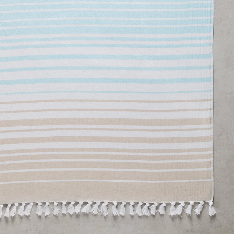 Badetuch | Hammam Terry Ombre XL Schnelltrocknend | 90x150cm