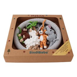 Crocheted baby mobile SOUTH AMERICA (4-in-1)