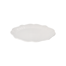 White Ceramic Serving Tray 40x31 cm