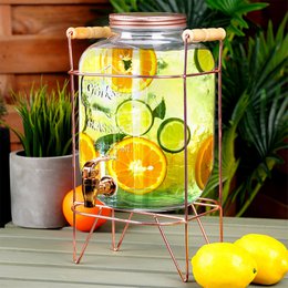 Dispenser with Tap and Stand Gold 5.5 l