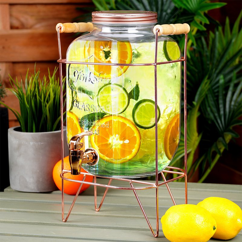 Dispenser with Tap and Stand Gold 5.5 l