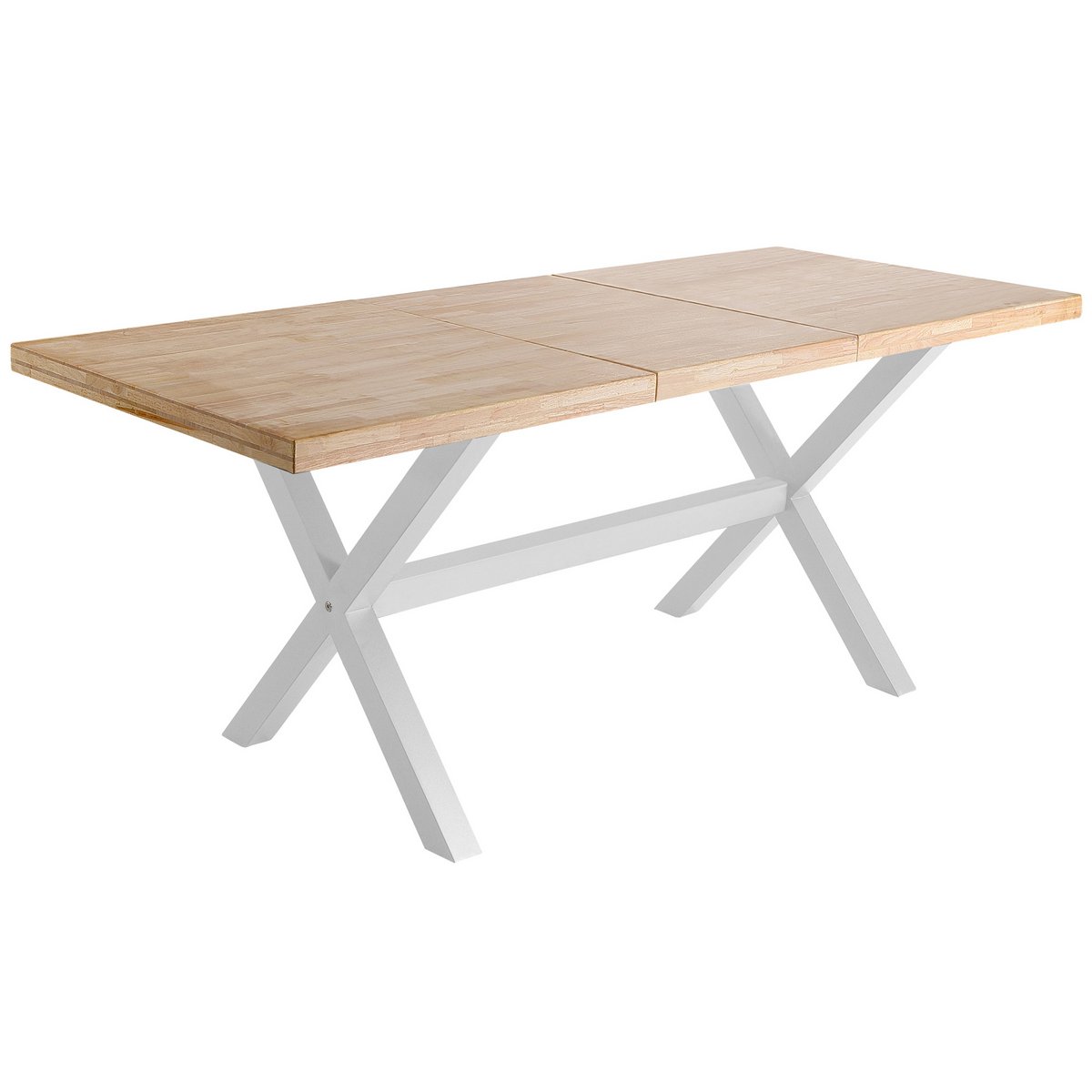 X-LOFT AUSZIEHBARER ESSTISCH 140 - 180 - 220 x 90 CM NORDISCHE EICHE / WEISS. OK1374 (8472)
