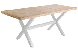 TAVOLO DA PRANZO ALLUNGABILE X-LOFT 140 - 180 - 220 x 90 CM ROVERE NORDISH / BIANCO. OK1374 (8472)